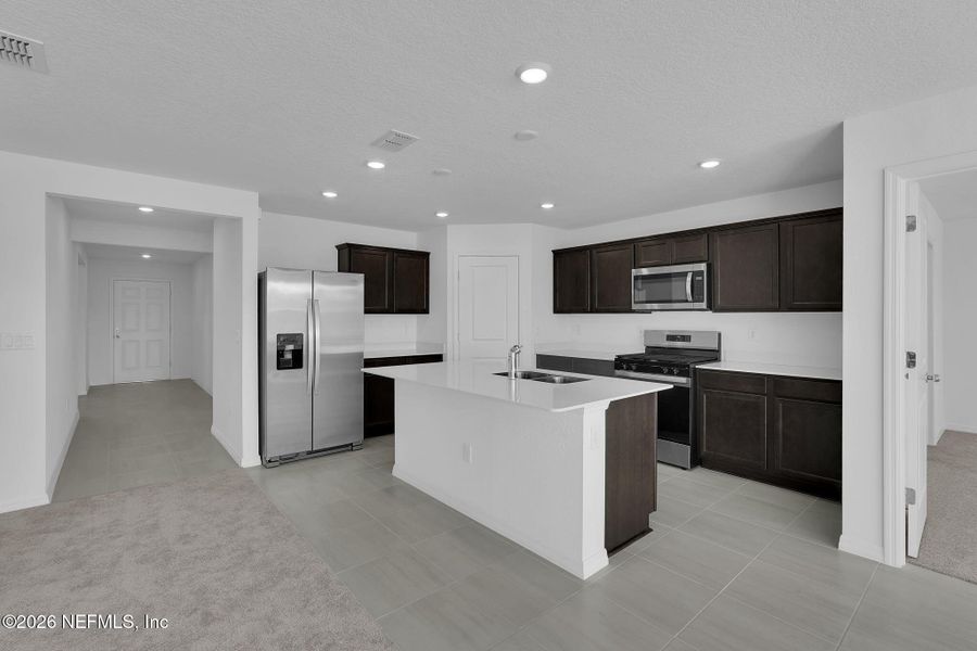 Furnished interior view inside a new home in Wells Landing, Jacksonville (Image 9).