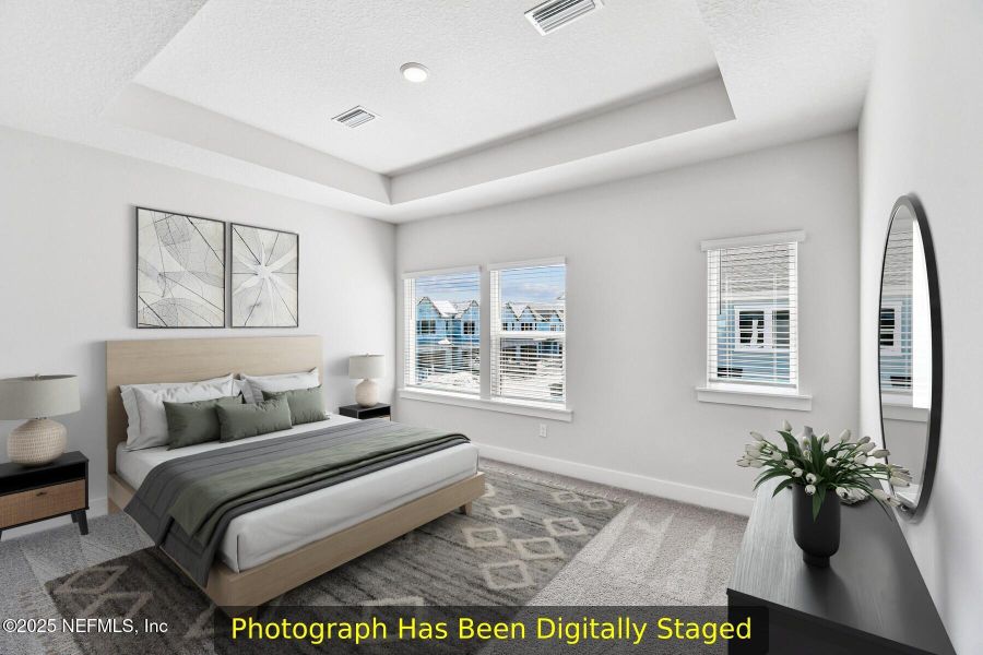 Furnished interior view inside a new home in Kettering at eTown - Garden Collection, Jacksonville (Image 5). Furnished interior view inside a new home in Kettering at eTown - Garden Collection, Jacksonville (Image 5).