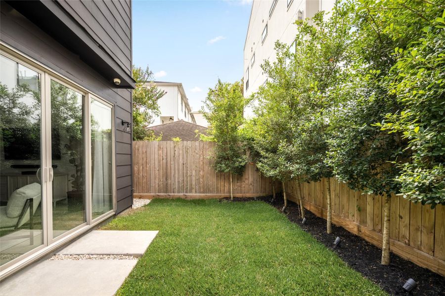 Exterior details and patio area of a home in , Houston (Image 23). Exterior details and patio area of a home in , Houston (Image 23).