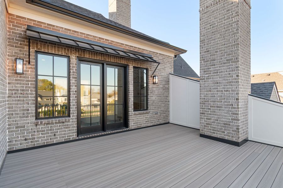 Exterior details and patio area of a home in Rosebrooke, Brentwood (Image 24).