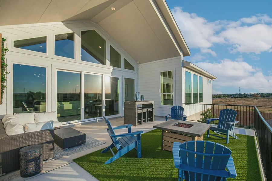 Representative exterior details of a home built from the Gregory by Chesmar Homes in Heimer Estates at Garden Ridge, San Antonio (Image 3).