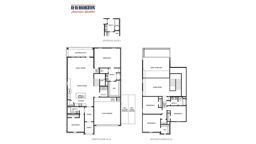 2D floor plan layout of this home in Evergreen, Rosenberg, TX (Image 4).