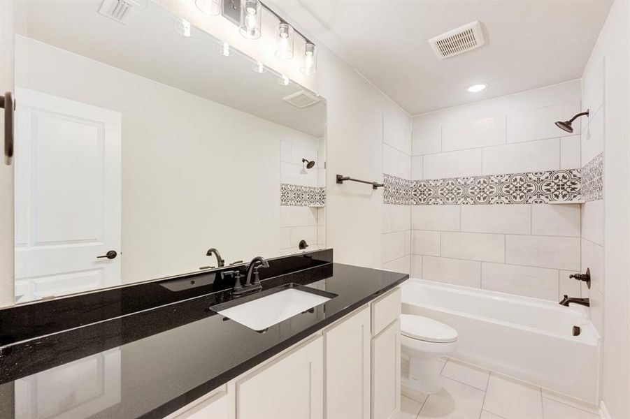 Furnished interior view inside a new home in Parks at Panchasarp Farms 55-60, Burleson (Image 20).