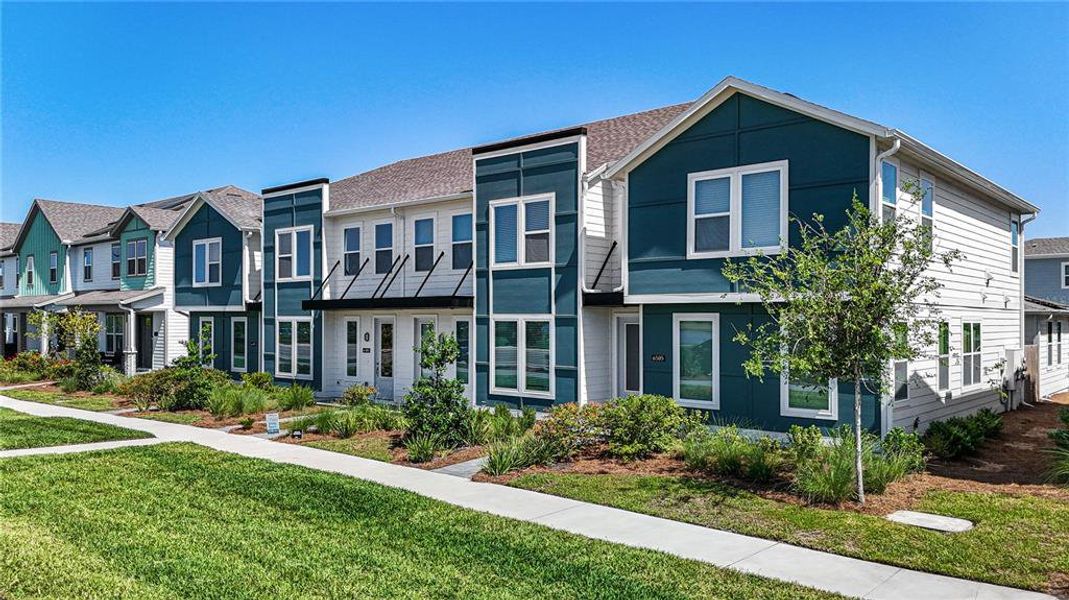 Front exterior of a new home in , St. Cloud, FL, highlighting curb appeal (Image 14). Front exterior of a new home in , St. Cloud, FL, highlighting curb appeal (Image 14).