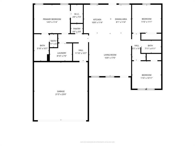 2D floor plan layout of this home in , Whitney, TX (Image 5).