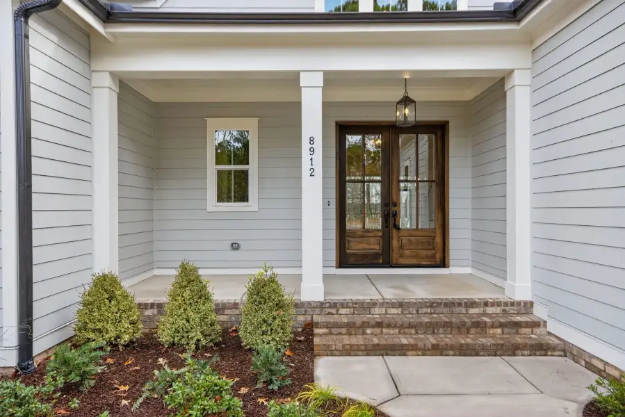 Exterior details and patio area of a home in Lowery Estates, Wake Forest (Image 3).