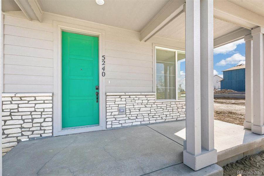 Exterior details and patio area of a home in , Aurora (Image 3).