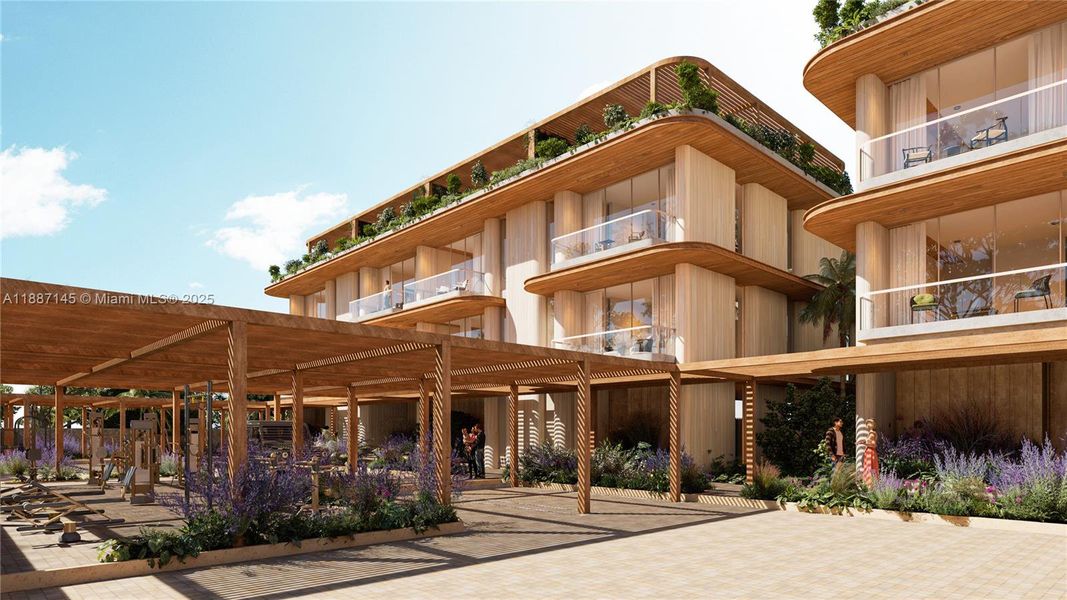 Exterior details and patio area of a home in , Miami (Image 31). Exterior details and patio area of a home in , Miami (Image 31).