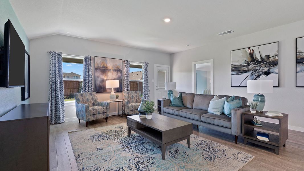 Representative furnished interior of a home built from the Kingston by D.R. Horton in The Parks of Alvarado, Alvarado (Image 13). Representative furnished interior of a home built from the Kingston by D.R. Horton in The Parks of Alvarado, Alvarado (Image 13).