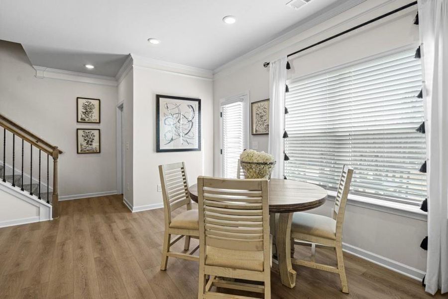 Furnished interior view inside a new home in Townes At The Stiles, Cartersville (Image 8).
