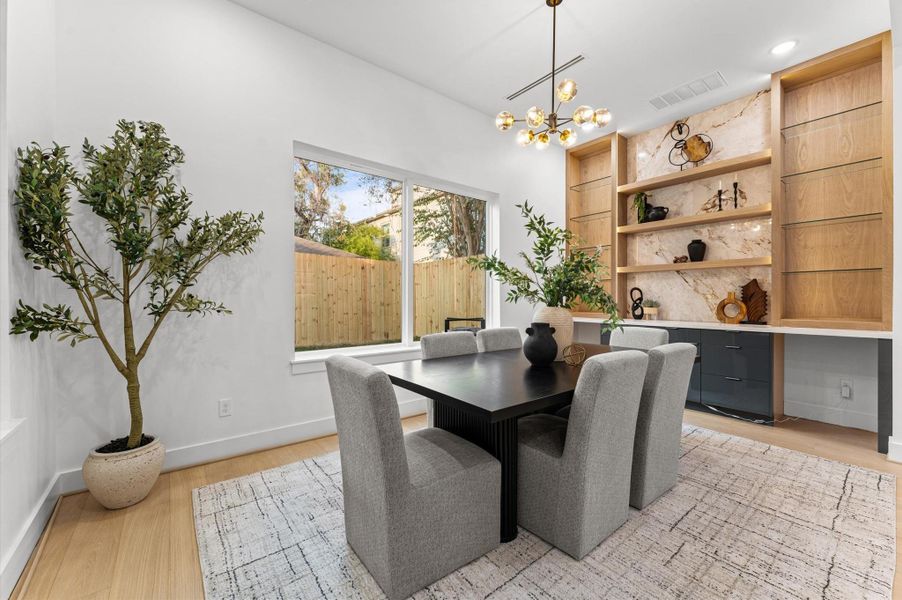 Furnished interior view inside a new home in , Houston (Image 10).