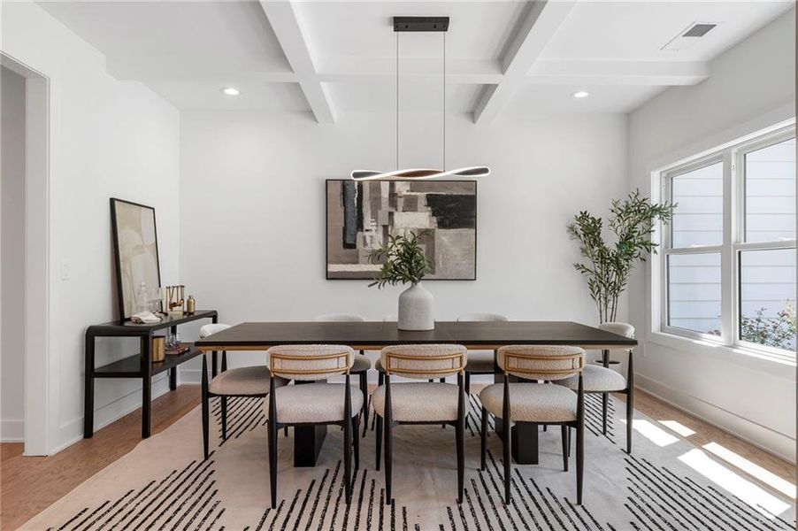 Furnished interior view inside a new home in , Marietta (Image 8).
