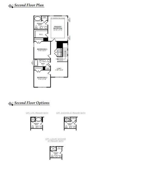 2D floor plan layout of this home in Church Creek Landing, Charleston, SC (Image 3).