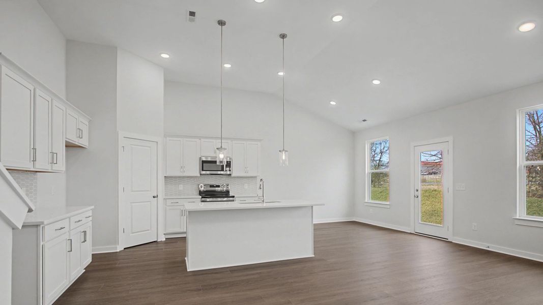 Furnished interior view inside a new home in Cottages of Bearwood, Mount Pleasant (Image 11). Furnished interior view inside a new home in Cottages of Bearwood, Mount Pleasant (Image 11).