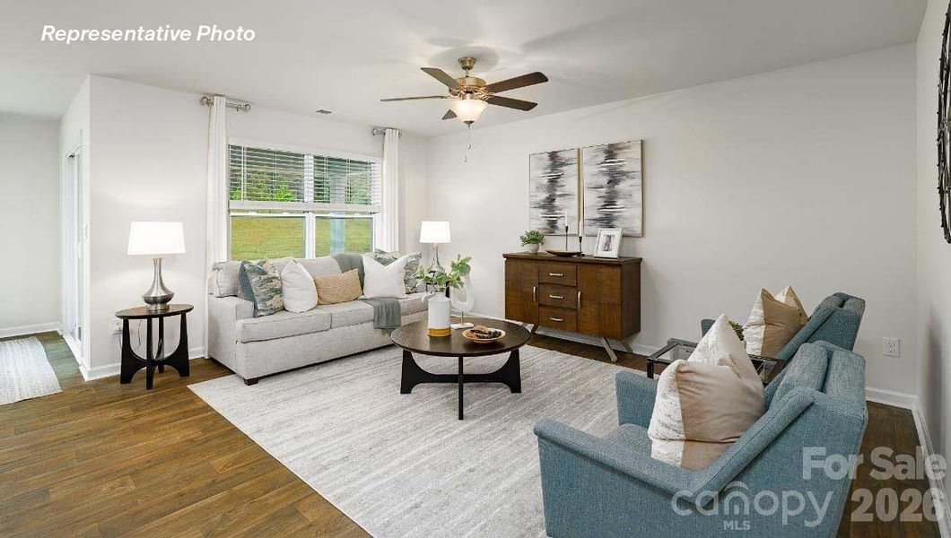 Furnished interior view inside a new home in Clark Creek Landing, Lincolnton (Image 22).