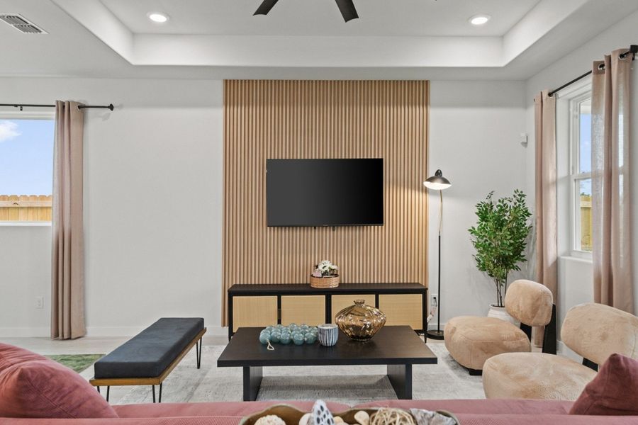 Representative furnished interior of a home built from the Duranta by Hakes Brothers in Paloma Ranch, Harlingen (Image 11).