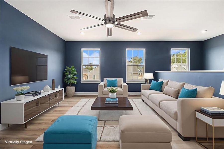 Furnished interior view inside a new home in , McDonough (Image 9).