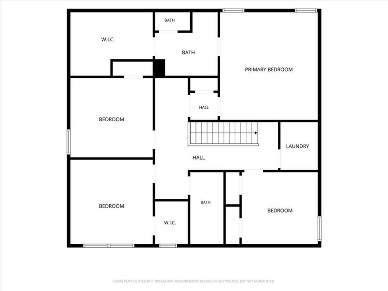 2D floor plan layout of this home in Ellington Farms, Statham, GA (Image 7).