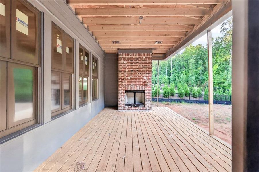Exterior details and patio area of a home in , Statham (Image 3).