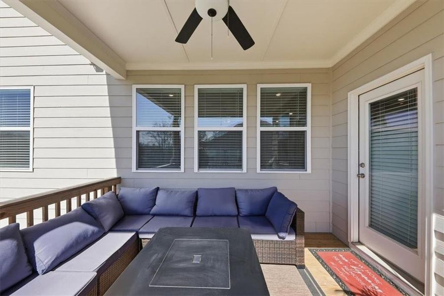 Exterior details and patio area of a home in Falls Creek, Flowery Branch (Image 35).