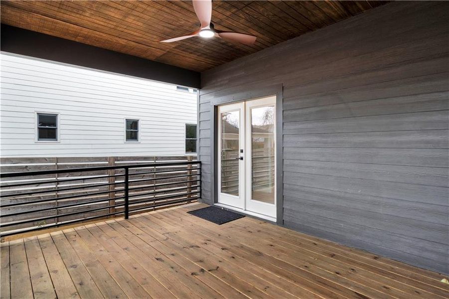 Exterior details and patio area of a home in , Atlanta (Image 3).