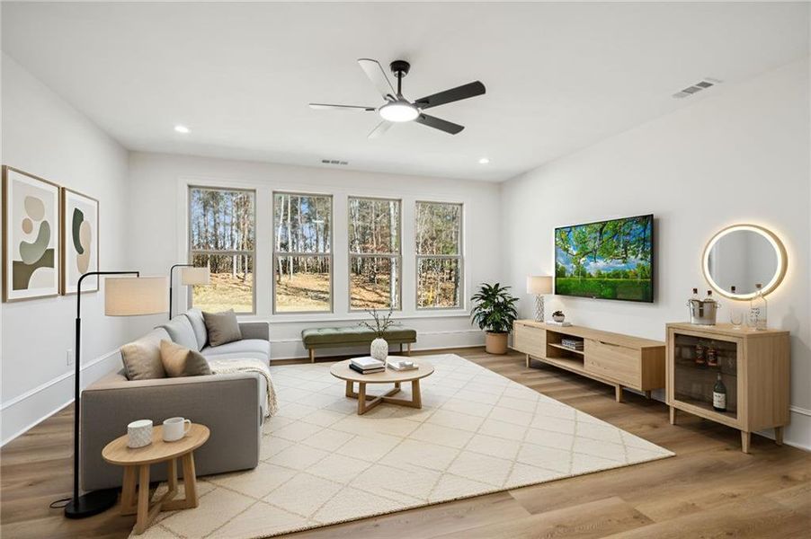 Furnished interior view inside a new home in , Gainesville (Image 16).