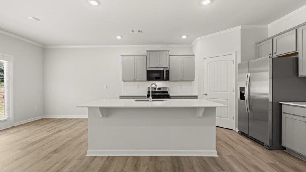 Furnished interior view inside a new home in Grandview at Lanier, Dawsonville (Image 6). Furnished interior view inside a new home in Grandview at Lanier, Dawsonville (Image 6).