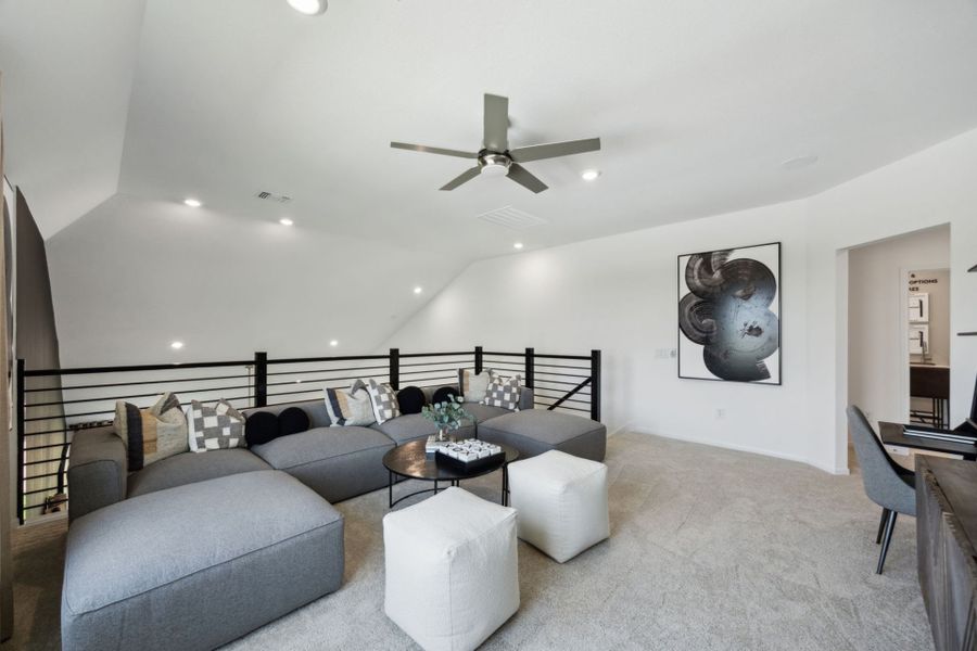 Representative furnished interior of a home built from the Hamilton by Pulte Homes in Windcress, Cove (Image 16). Representative furnished interior of a home built from the Hamilton by Pulte Homes in Windcress, Cove (Image 16).