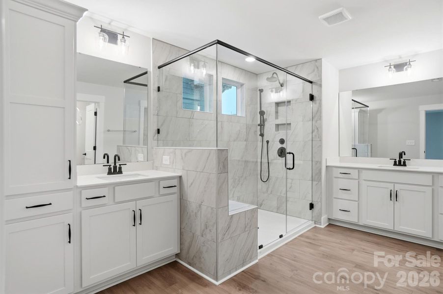 Furnished interior view inside a new home in Summerlin, Mooresville (Image 7). Furnished interior view inside a new home in Summerlin, Mooresville (Image 7).