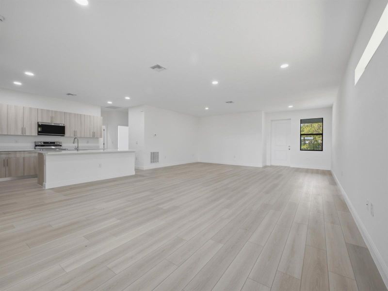 Dining to Kitchen Living