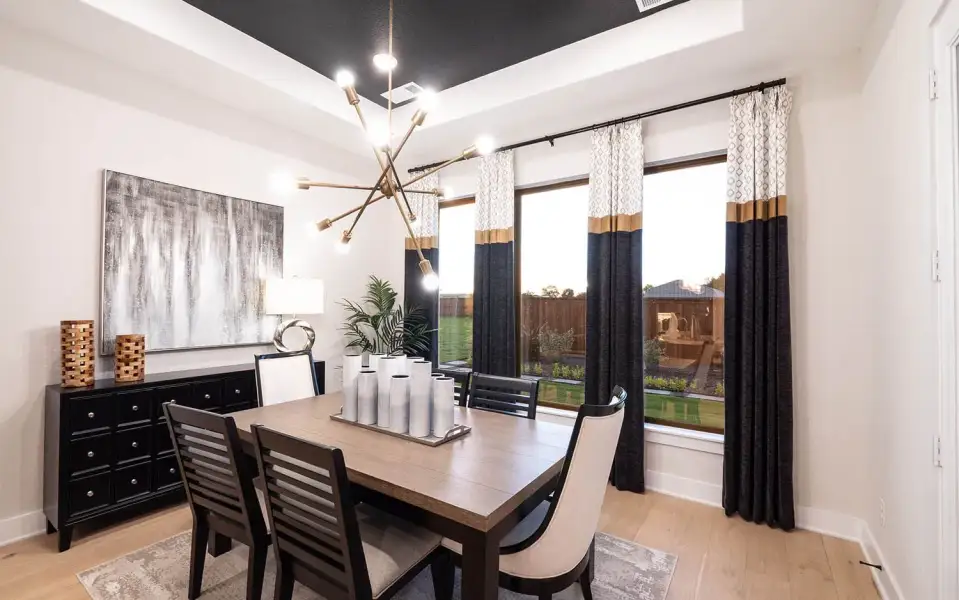 Representative furnished interior of a home built from the Malibu by CastleRock Communities in Lakesong, Grand Prairie (Image 13).