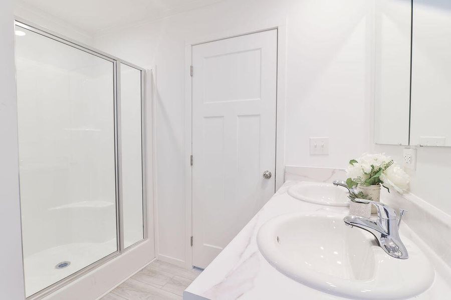 Close-up of interior finishes inside a home in , Cross (Image 18). Close-up of interior finishes inside a home in , Cross (Image 18).