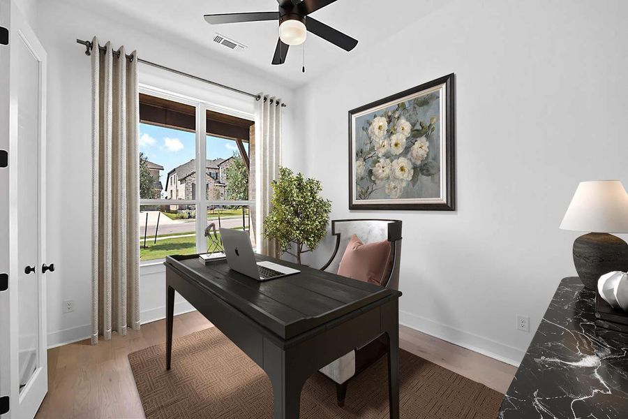 Furnished interior view inside a new home in Flora, Hutto (Image 12). Furnished interior view inside a new home in Flora, Hutto (Image 12).