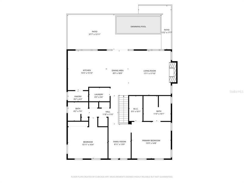 2D floor plan layout of this home in , Indian Rocks Beach, FL (Image 7).
