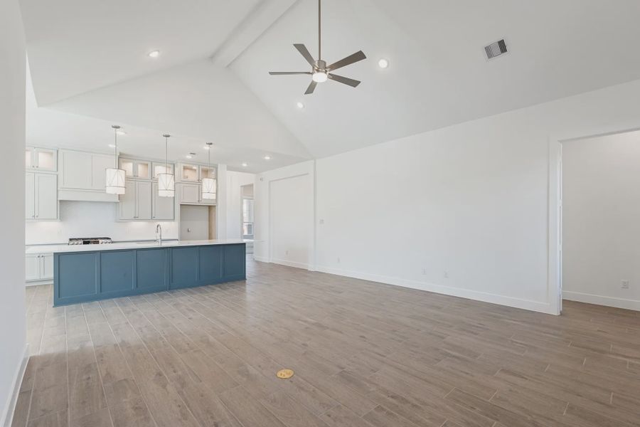 Representative unfurnished interior of a home built from the Brentwood by Chesmar Homes in Meridiana 50's and 60's, Manvel (Image 17).