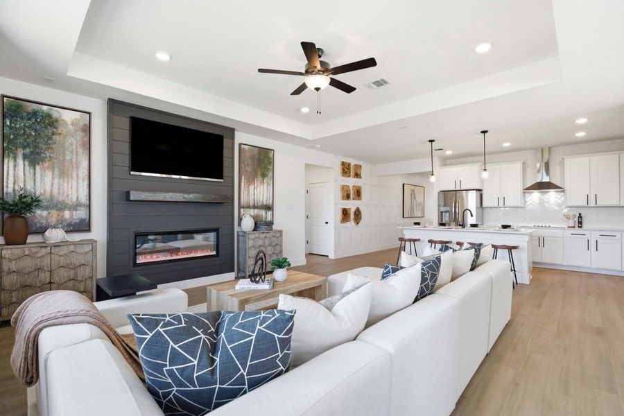Representative furnished interior of a home built from the The Laurel M by Davidson Homes LLC in Mercer Meadows, Royse City (Image 10).