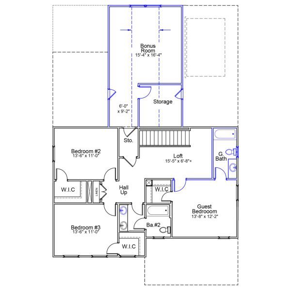 2D floor plan layout of this home in Cottages at Lake Emory, Inman, SC (Image 3). 2D floor plan layout of this home in Cottages at Lake Emory, Inman, SC (Image 3).