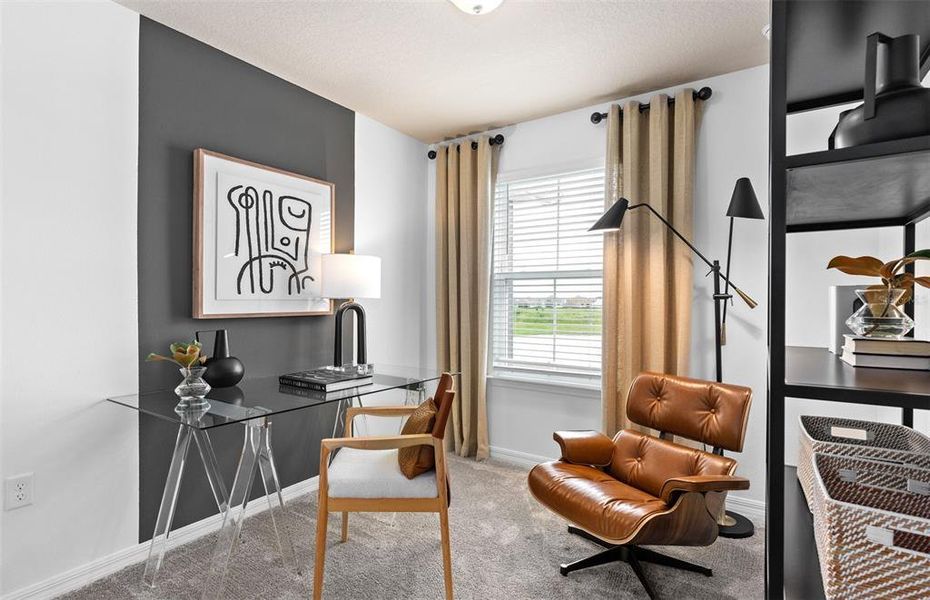 Furnished interior view inside a new home in EverBe, Orlando (Image 21).