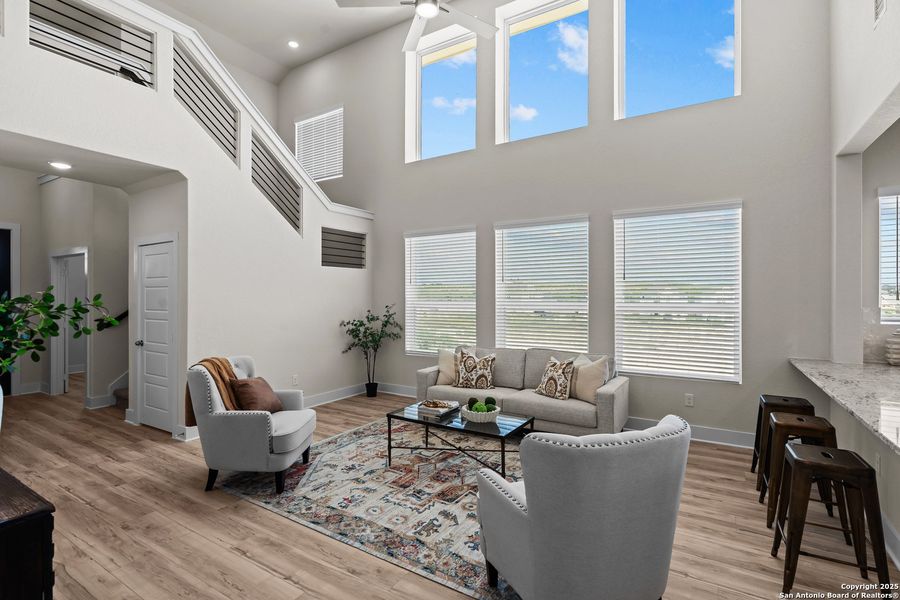 Furnished interior view inside a new home in Hunters Ranch, San Antonio (Image 12). Furnished interior view inside a new home in Hunters Ranch, San Antonio (Image 12).