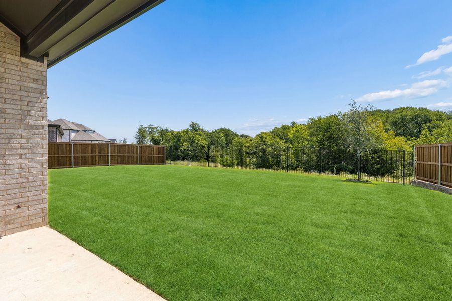 Exterior details and patio area of a home in Rainwater Crossing, Celina (Image 3).