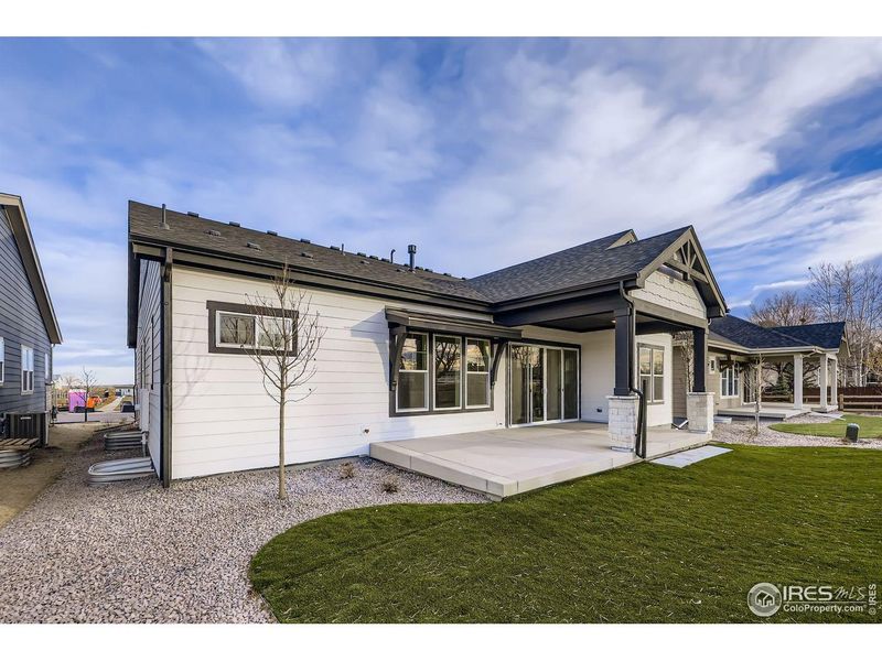 Exterior details and patio area of a home in , Broomfield (Image 25).