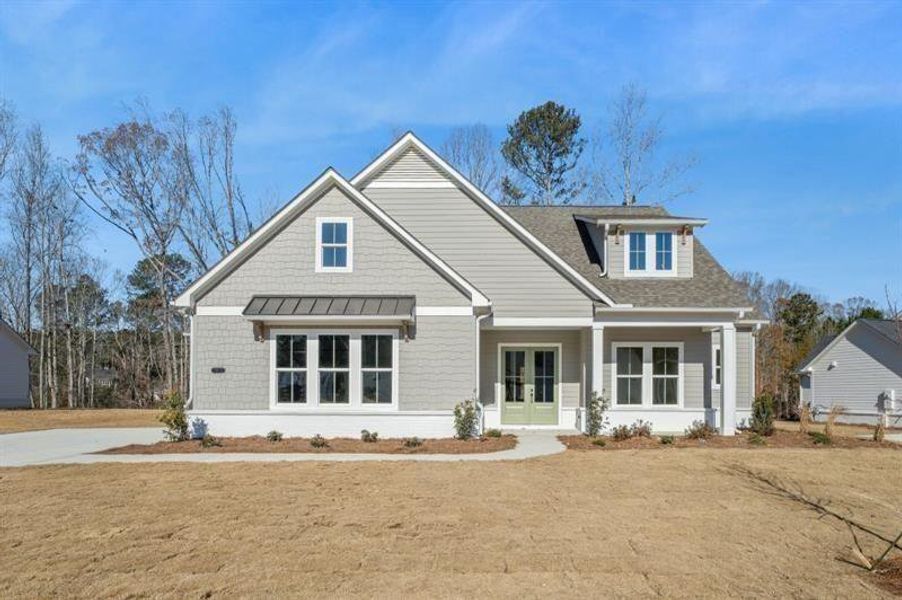 Front exterior of a new home in , Gainesville, GA, highlighting curb appeal (Image 28).