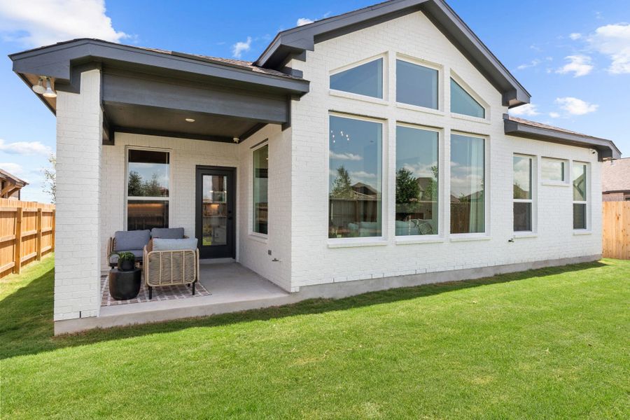 Exterior details and patio area of a home in Alsatian Oaks, Castroville (Image 3). Exterior details and patio area of a home in Alsatian Oaks, Castroville (Image 3).