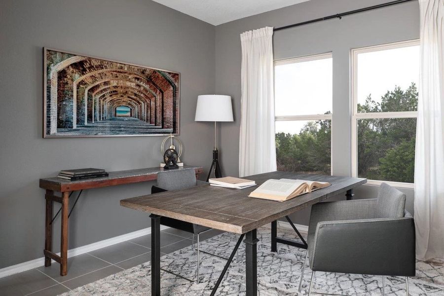 Representative furnished interior of a home built from the Kennedy by Ashton Woods in The Wilder, Adkins (Image 10).
