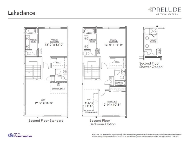 2D floor plan layout for the C by Koelbel and Company in Prelude at TAVA Waters, Denver, CO (Image 6).
