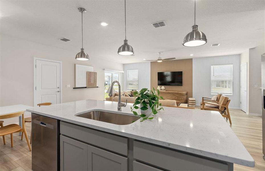 Furnished interior view inside a new home in The Landings at Live Oak Lake, St. Cloud (Image 8).