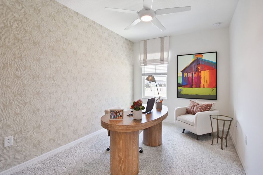Representative furnished interior of a home built from the Morgan by Neal Communities in SkySail, Naples (Image 10).