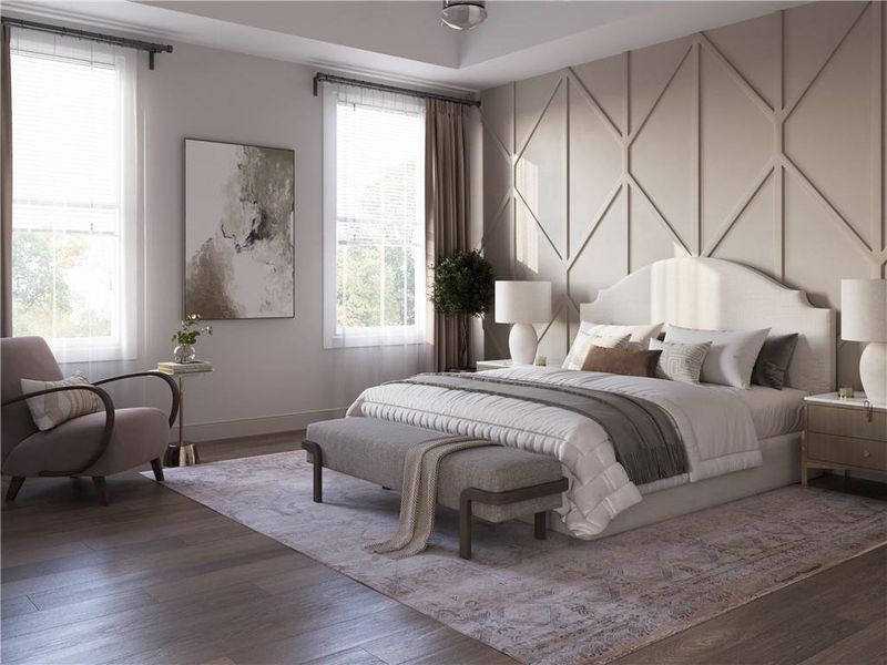 Furnished interior view inside a new home in Aberdeen, Hoschton (Image 6).