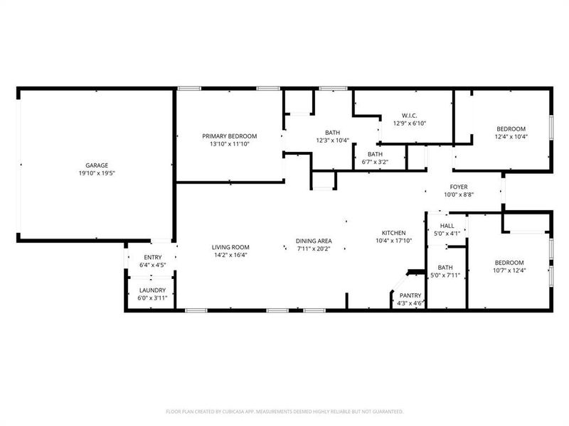 2D floor plan layout of this home in , Fort Worth, TX (Image 4).