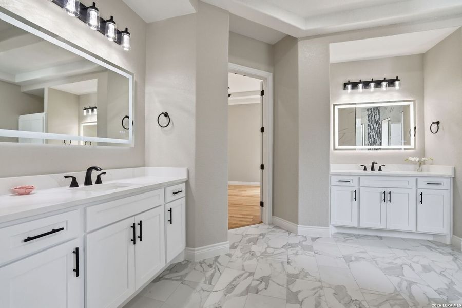 Furnished interior view inside a new home in , New Braunfels (Image 16).